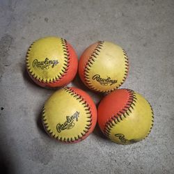4- 8U Softballs