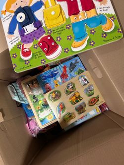 Box of toys Melissa and Doug fisher pricey