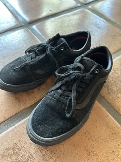 Black Suede Vans, Size 9