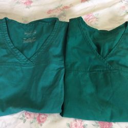 Cherokee green scrub top