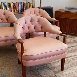 Vintage Pink Arm Chairs