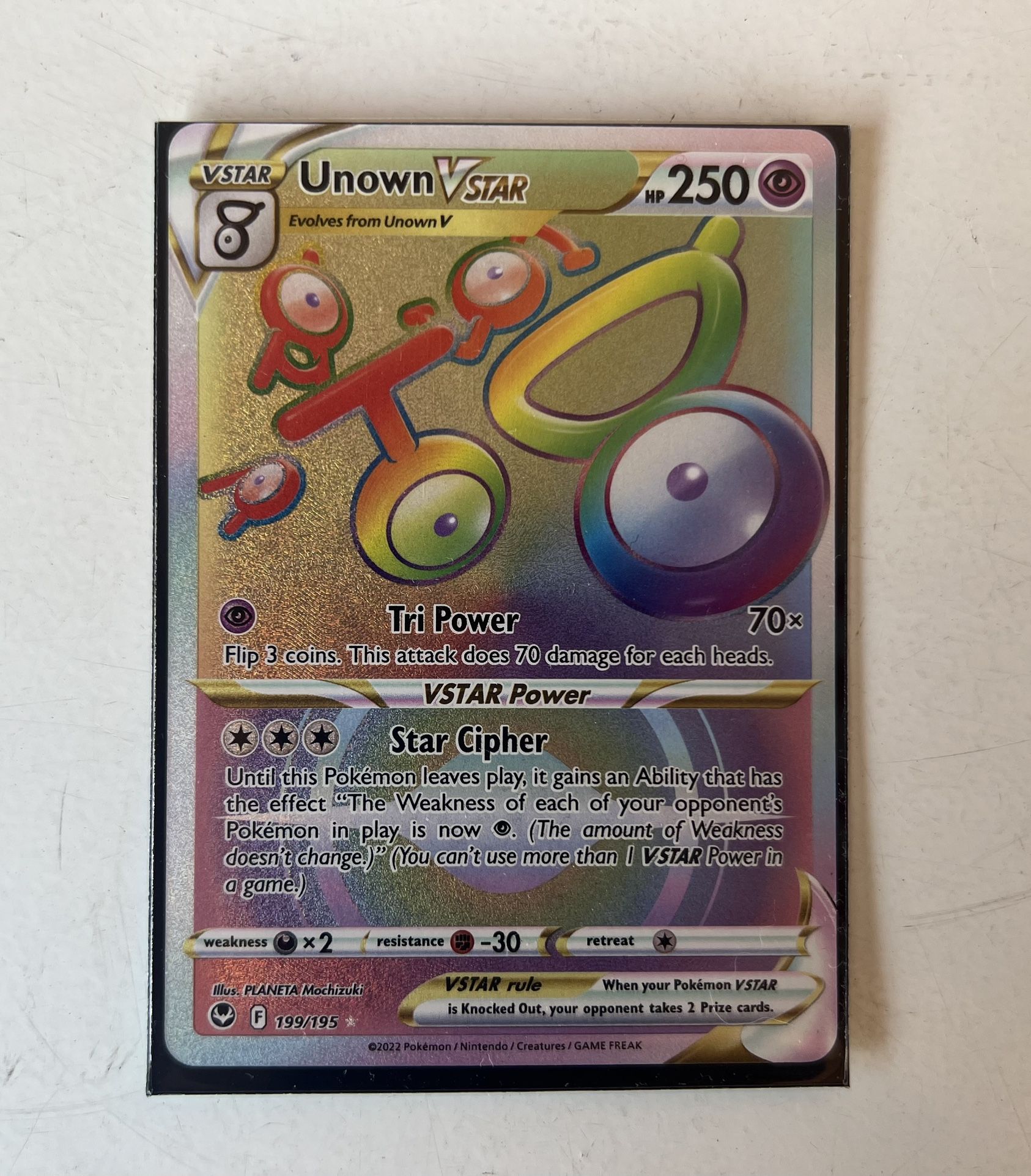 Pokémon Unown VSTAR (Secret) - SWSH12: Silver Tempest (SWSH12)