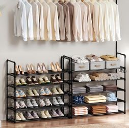 10-Tier DIY Shoe Rack Organizer