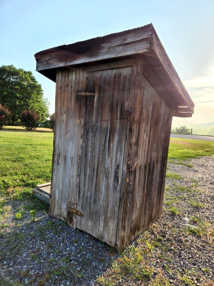 Old Wooden Outhouse
