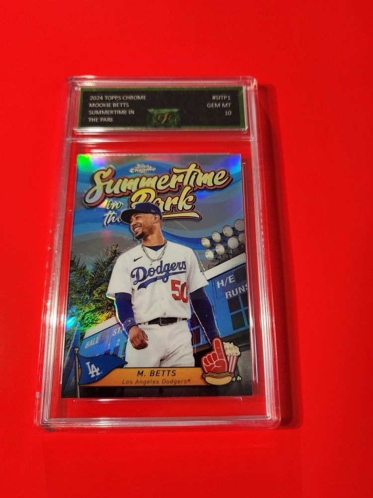 2024 Topps Chrome - Summertime in the Park Mookie Betts #SITP-1 EJE GEM MINT 10