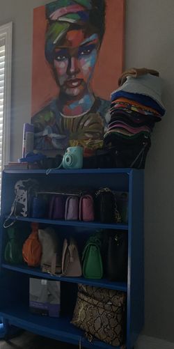 Bookshelf And Mirror