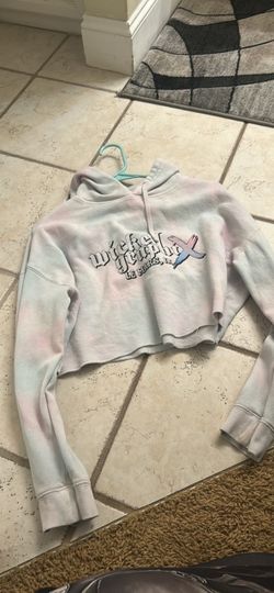 Wicked Graphix Crop Hoodie Tie-Dye