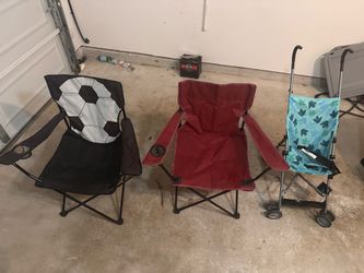 Foldable chairs and stroller