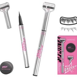 Lower Eyelash Stamp, Lazy lash stamp with waterproof & smudge-proof ink, 2-in-1 Eyeliner with Lash Stamp, Make up kits, Easy-to-Use, Natural Look for 