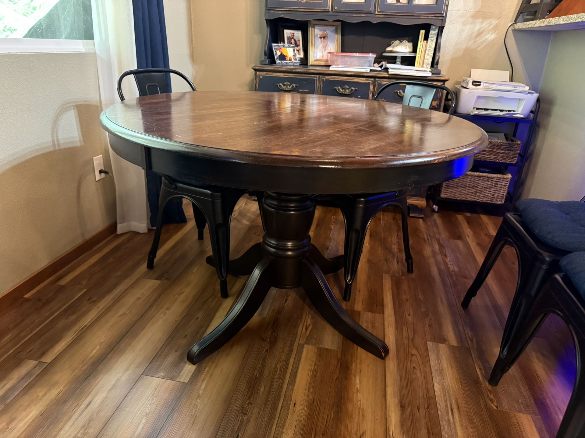 Round Wood Table