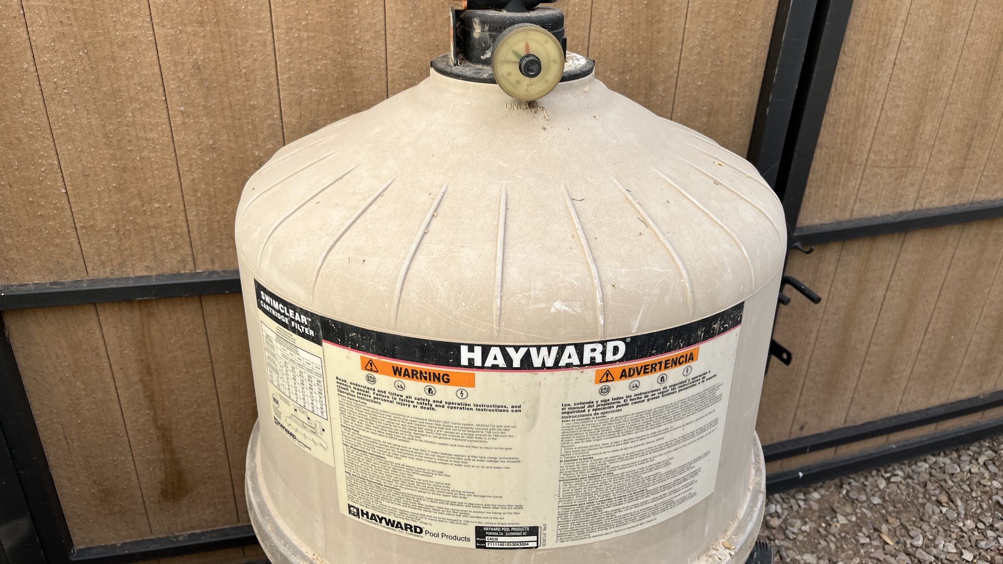 Hayward C4030 Pool Filter and 4 Cartridges