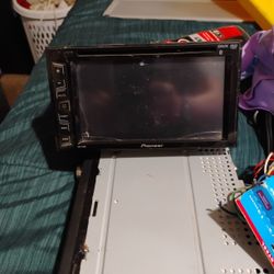 Pioneer  Double Din Works Great Just Has A Couple Crack On The Bottom Corner