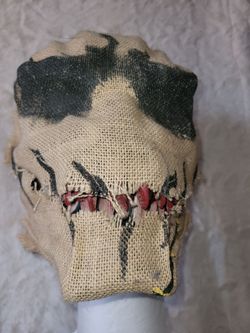 Scarecrow Skull Demon Scary Masks Moving Jaw