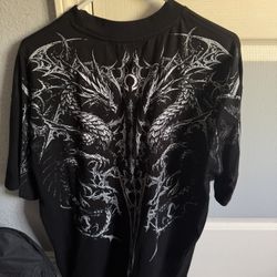 Breathedivinity Dragon Blade Oversized T-Shirt Void Black Sz M