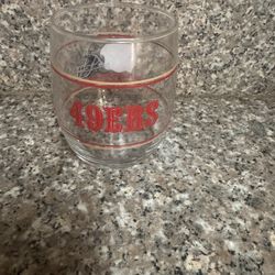 SF 49ers Drinking Glass Excellent Condition 