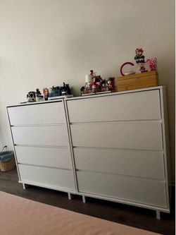 4 Drawer White Dresser