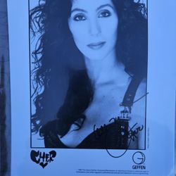 Cher Original Signed Photo Auto Picture Autograph Hollywood Actor Actress Singer