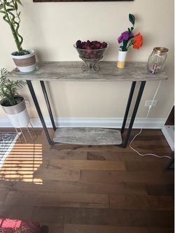 Grey and Black console table