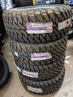 35×12,50R22 LT AMERICAN MT new tires and for 4 llantas nuevas instaladas y balanceadas open day 7