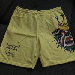 Ed Hardy Bulldog Graphic Shorts