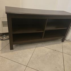 TV Stand With Adjustable Shelves- 47" Long - Good Condition 