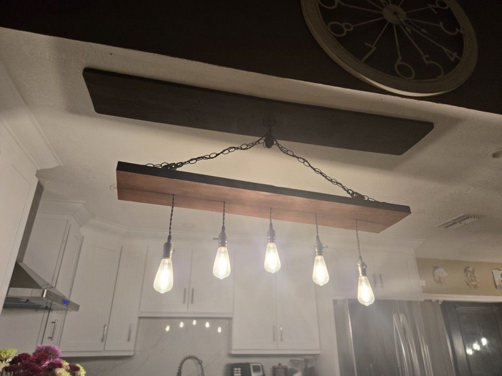 Farmhouse Kitchen Island Lamp (Custom Made)