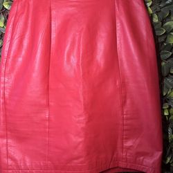 Leather skirt