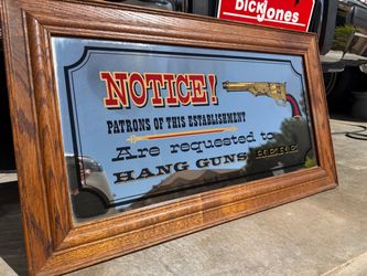 Vintage Bar Mirror sign, Man cave
