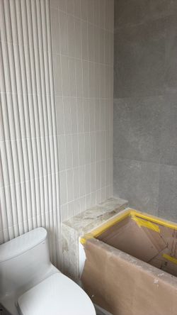 WOW Tile Liso XL White Stone Tile - Over 8 Boxes (50 square feet)