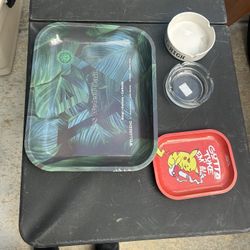 $10 For All. Ashtrays One Has A Glue In It ???