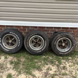 (3) 5 Lug Wheels With Good Tires
