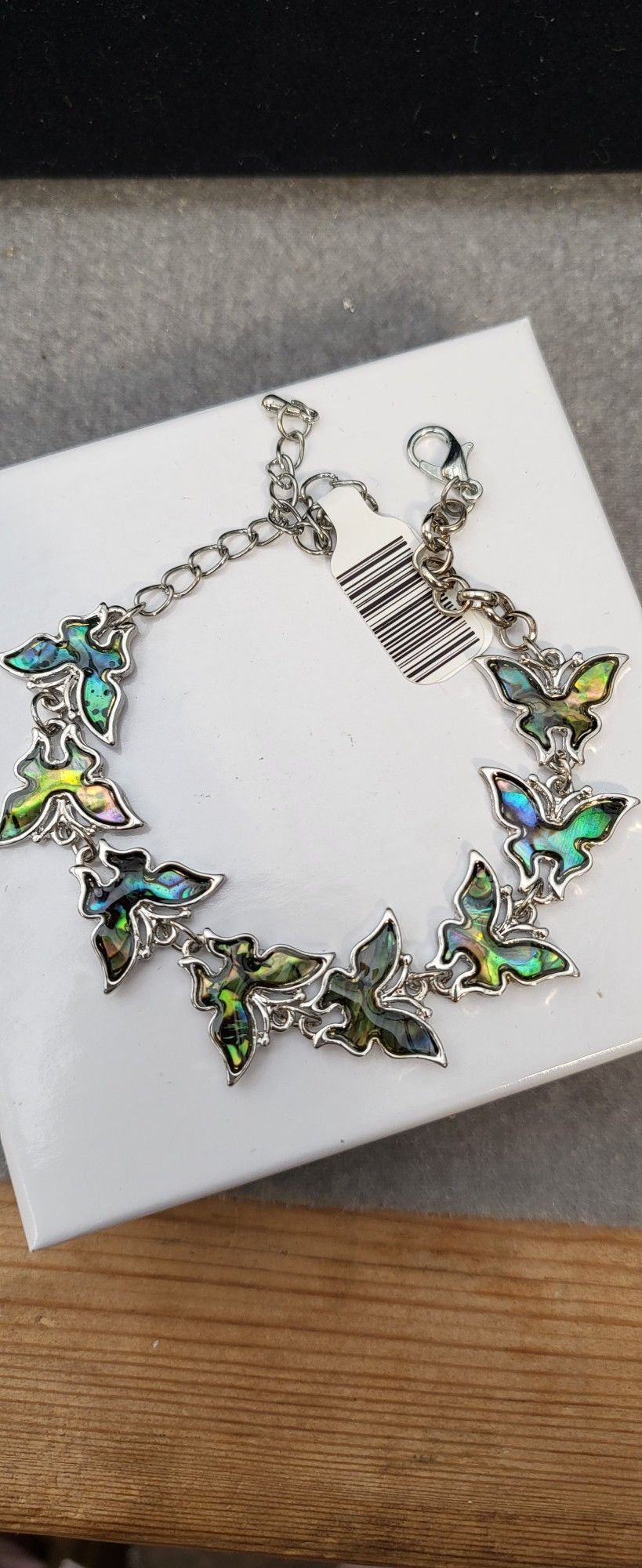 Genuine Abalone Butterfly Bracelet 