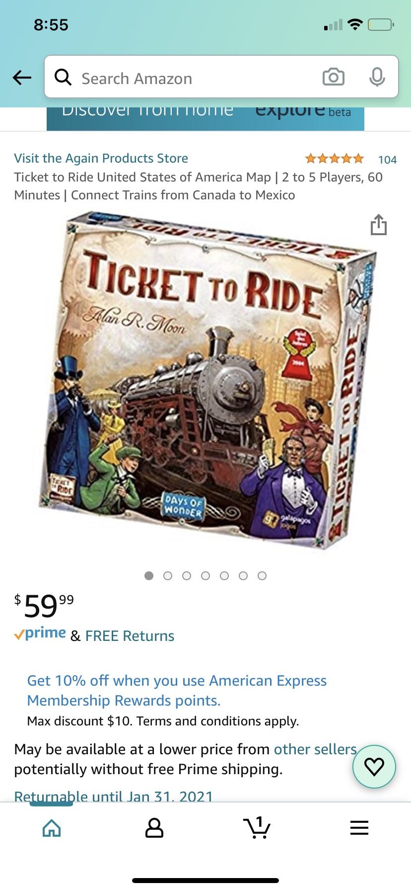 Ticket to ride - board game