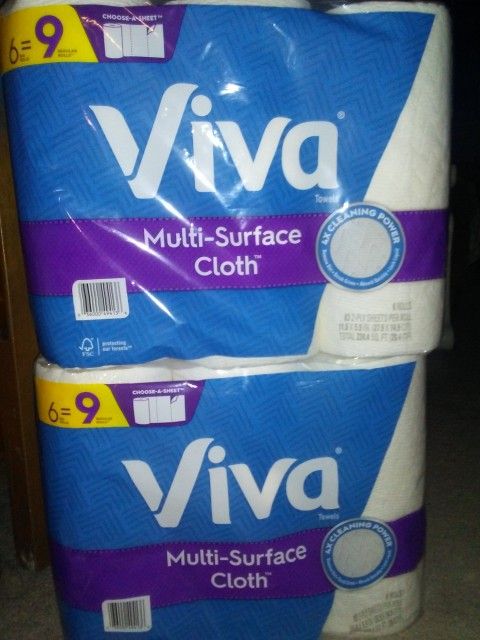 Viva Paper Towels! 6=9 Rolls!