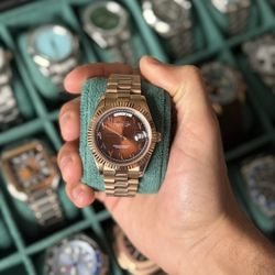 Seiko Mod: Chocolate Arabic Day Date