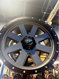 On sale. New: 20x10 6x139.7 wheels & 275-55-20 All terrain tires (We Finance)