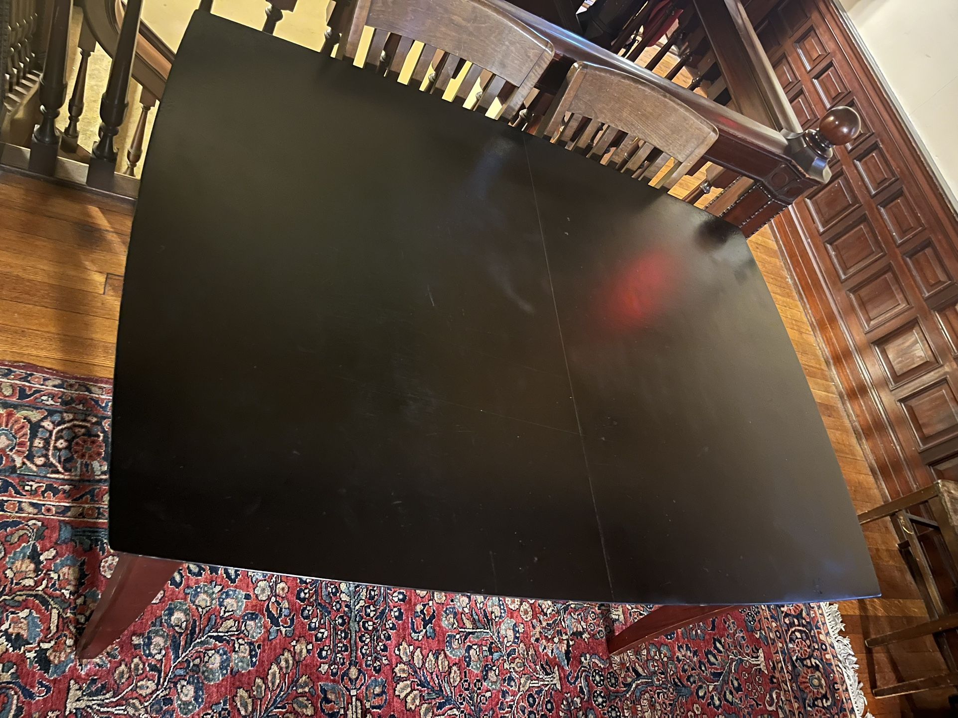 Wooden Dining Table & Leaf