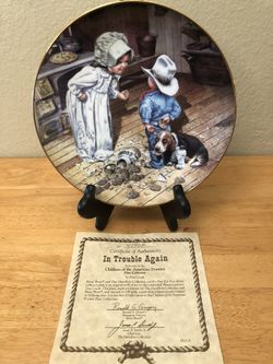 “In Trouble Again” 1st Issue Collector’s Plate