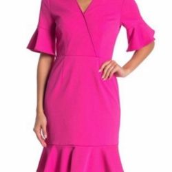 NWT Trina Trin Turk pink spring summer ladies dress size 8 Designer Fashion Easter Spring