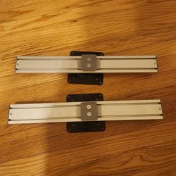 Computer Monitor Rail Mount Brackets