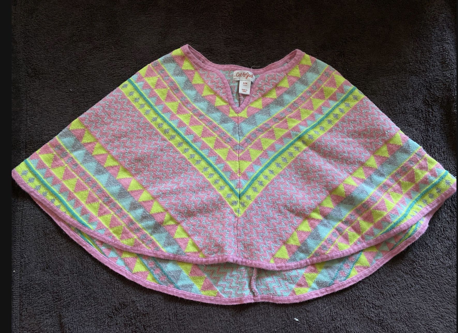 Toddler Pancho Style Sweater