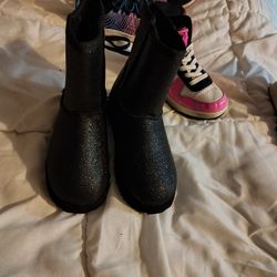 New Jr Kid Glitter Boots Size 1 