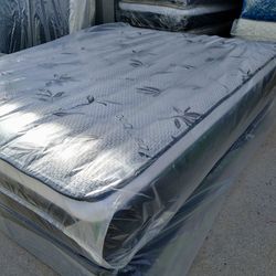 full size bamboo orthopedic pillow top mattress and box spring  "all sizes available brand new TWIN, FULL, QUEEN, CALIKING, EKING"