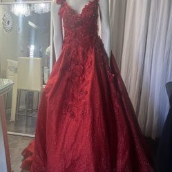 Red Quinceañera Dress
