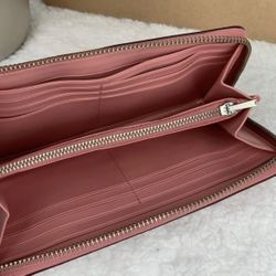 Coach Blush Pink Leather Wallet 
