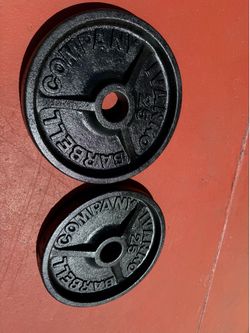 Olympic 2 inch gym plates 25.lbs x 2