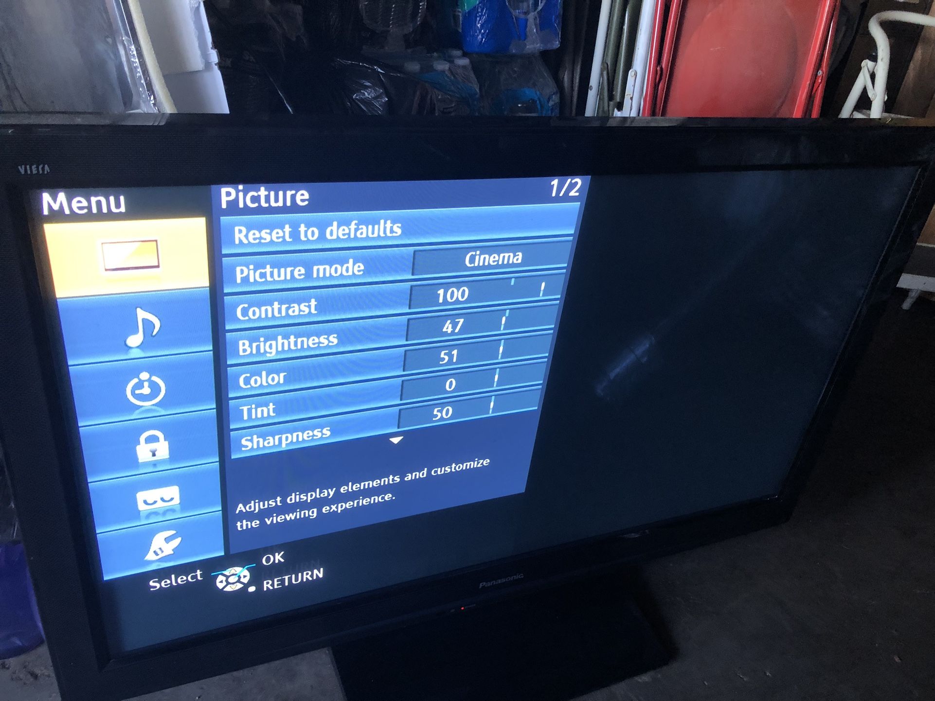 tv panasonic de 42 pulgadas no remote control