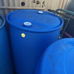 55 Gallon Empty Plastic Drums