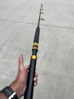 Custom Marlin Troll Roller Rod Aftco Rollers And Aftco Removable Butt