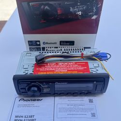 Pioneer MVH-S23BT Stereo Single DIN Bluetooth In-Dash USB MP3 Auxiliary AM / FM